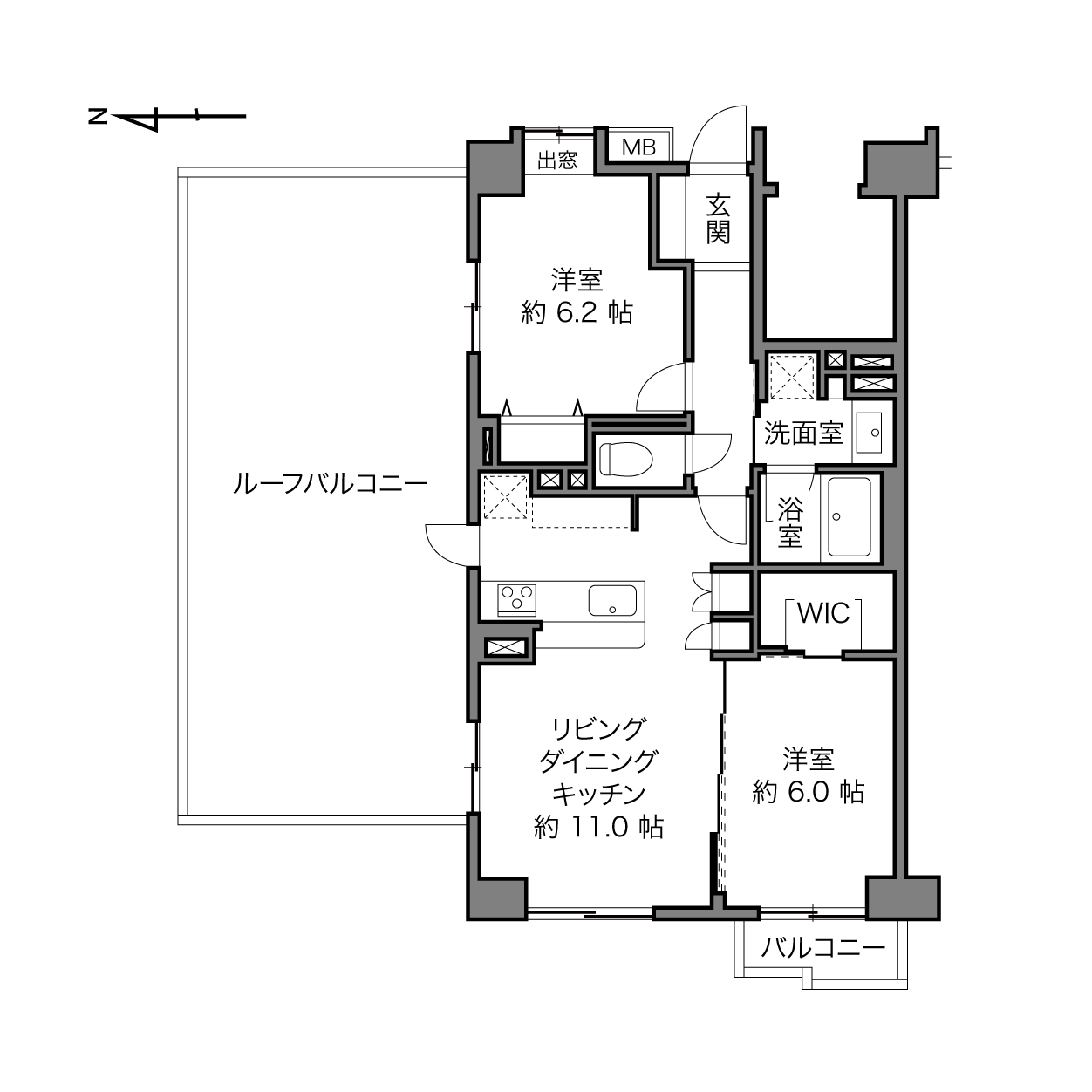 コンポーゼ亀戸の間取り画像