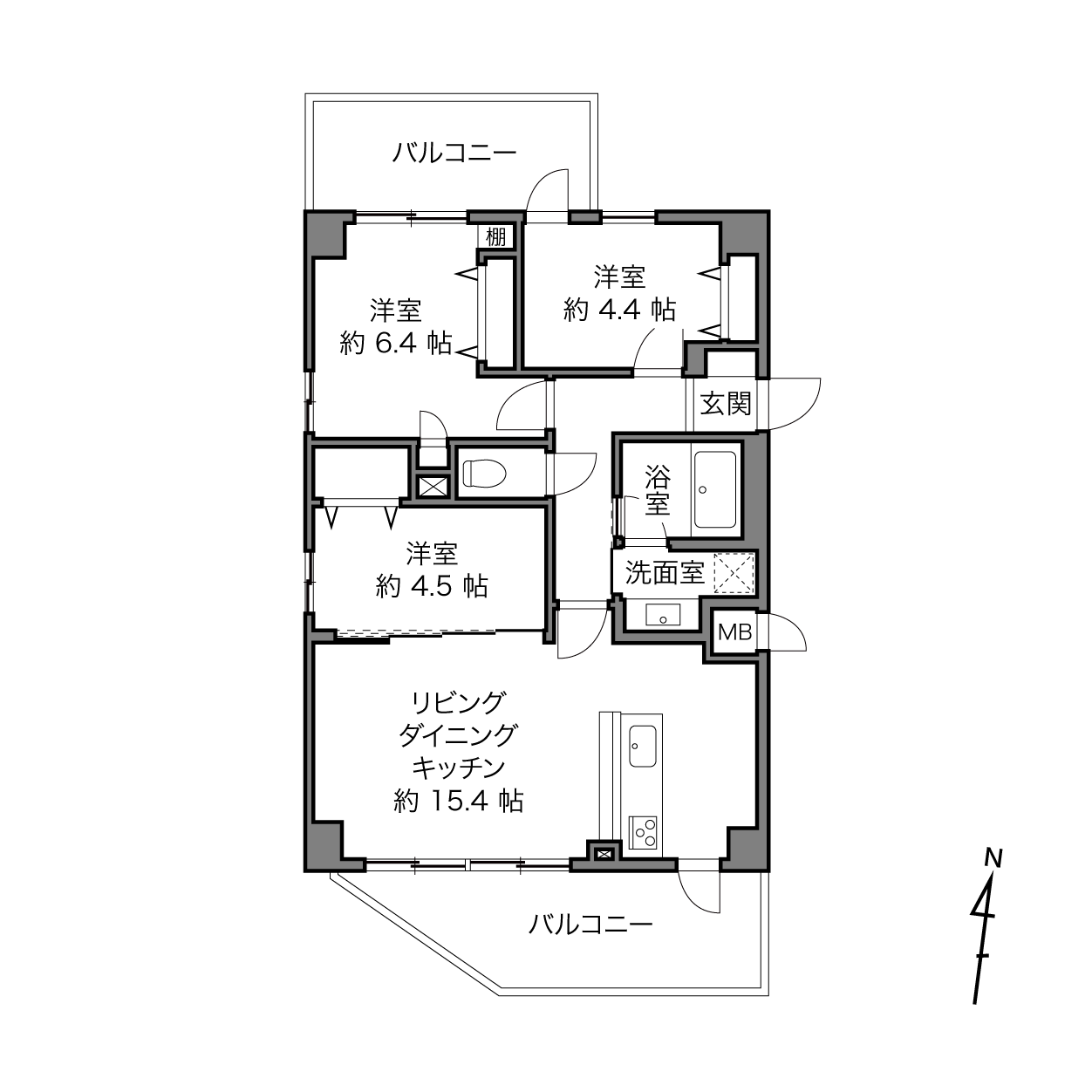 矢口渡駅 / 3LDK / 70.00㎡