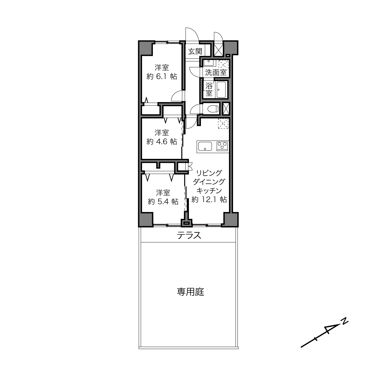 日吉駅 / 3LDK / 62.72㎡