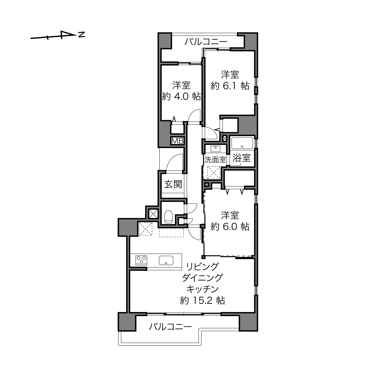 上野駅 / 3LDK / 70.07㎡