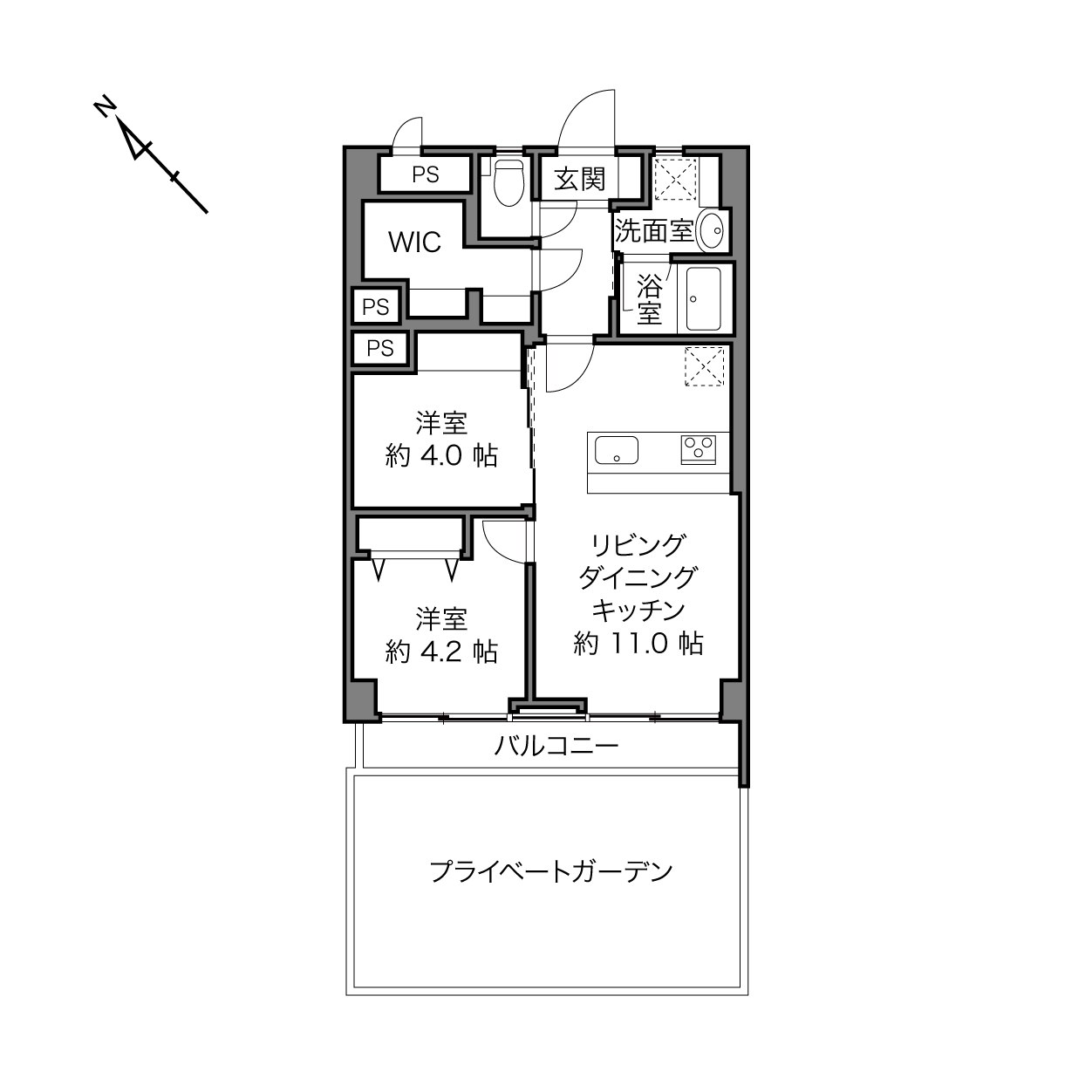 シャンボール大森の間取り画像
