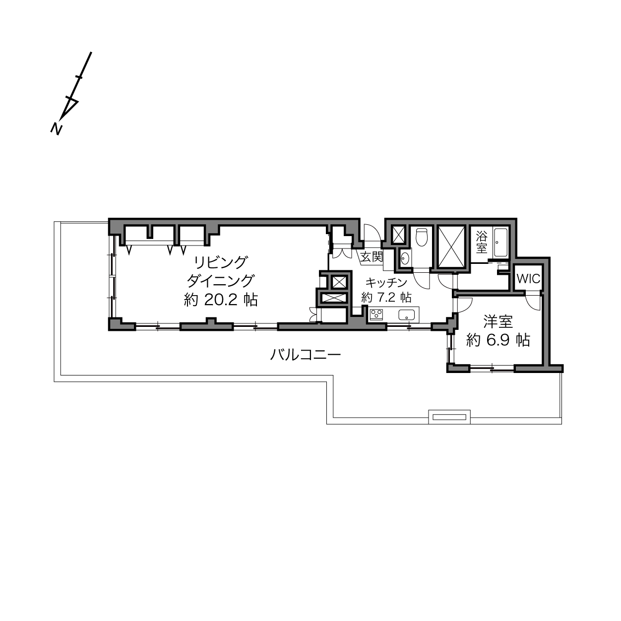 大森駅 / 1LDK / 73.46㎡