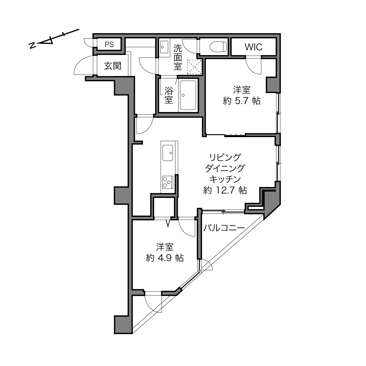 メナー代田の間取り画像