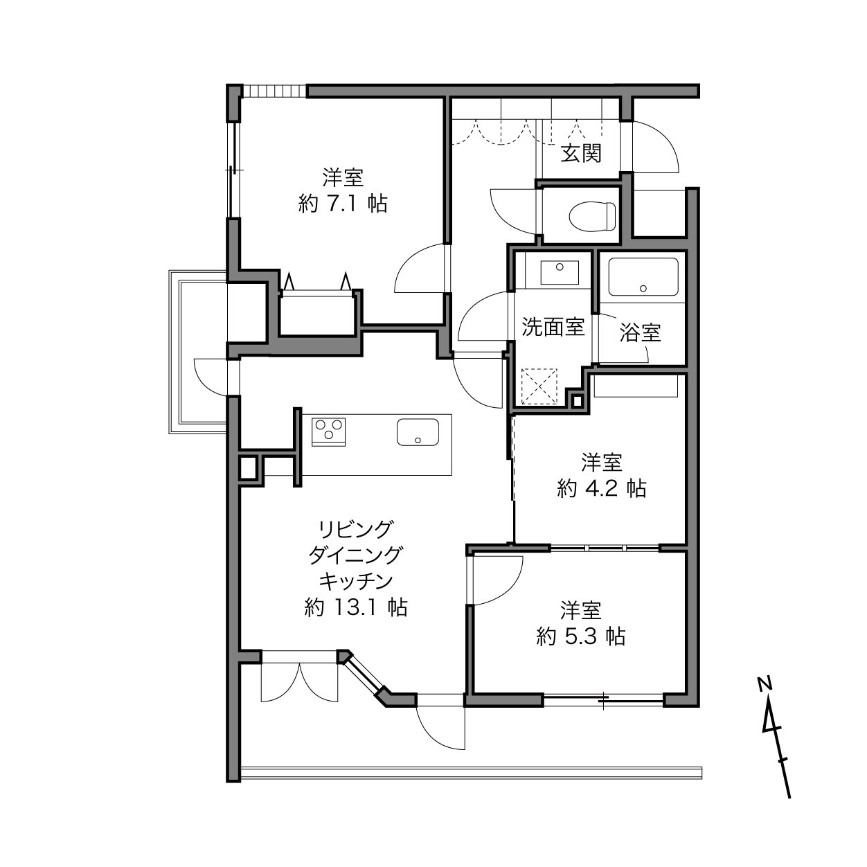 上板橋駅 / 3LDK / 65.77㎡
