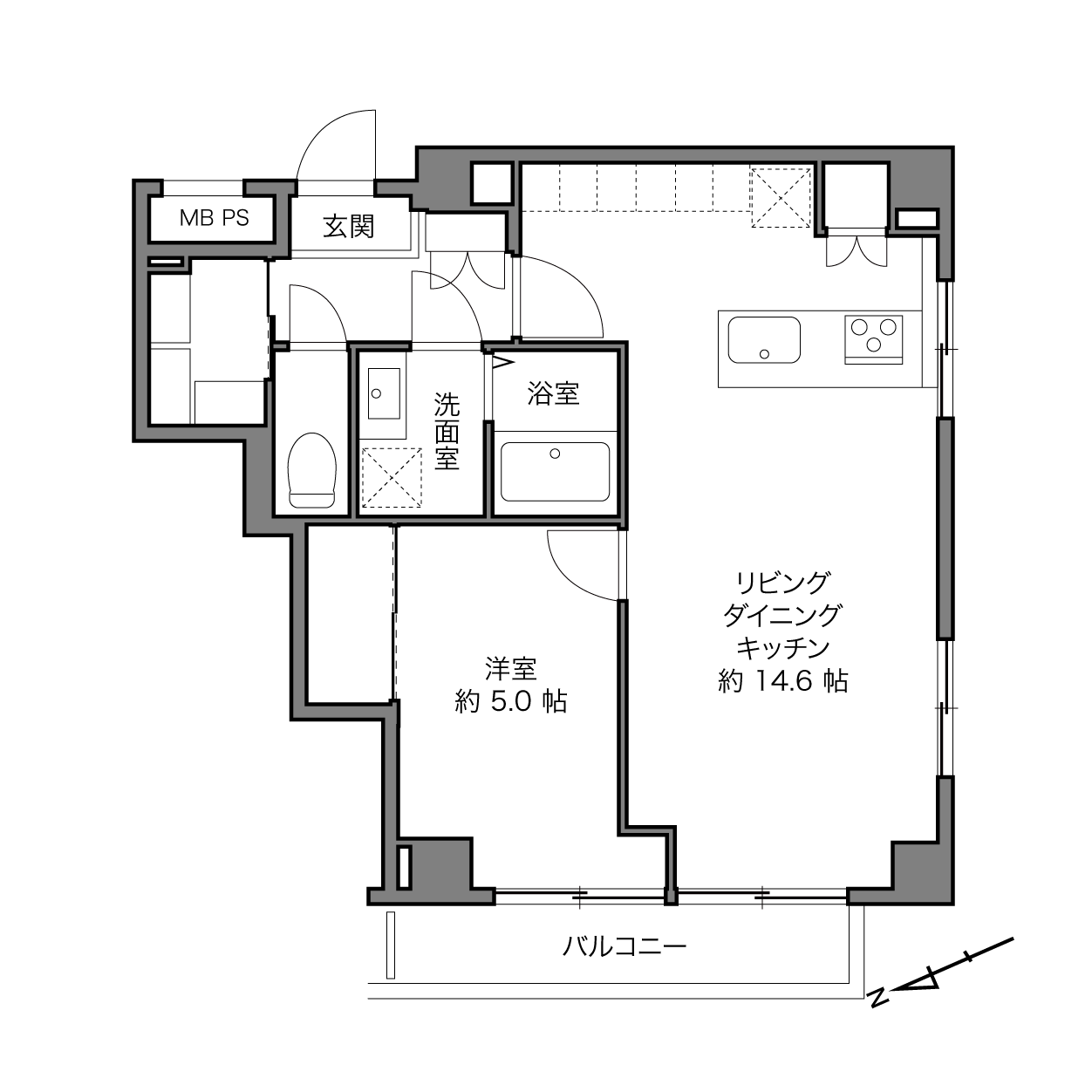 サンクレスト池之端の間取り画像