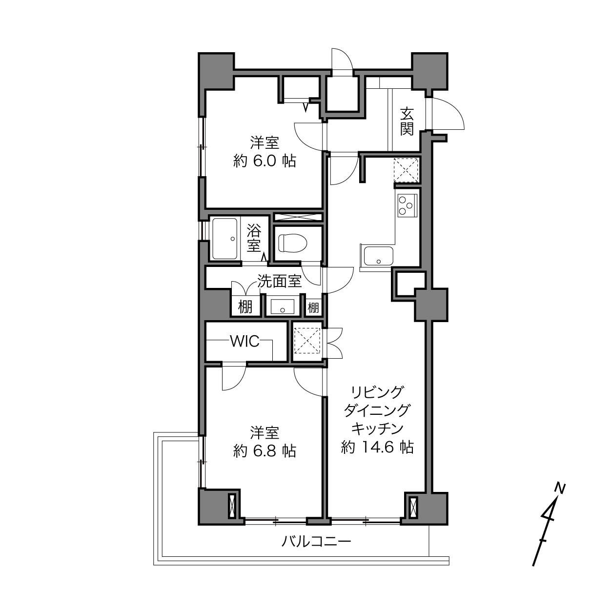 松濤パークハウスの間取り画像