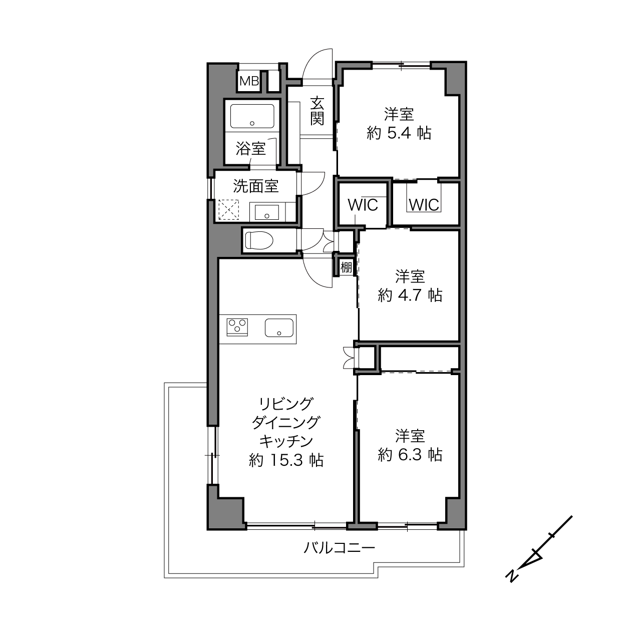 アイビハイツ南品川の間取り画像