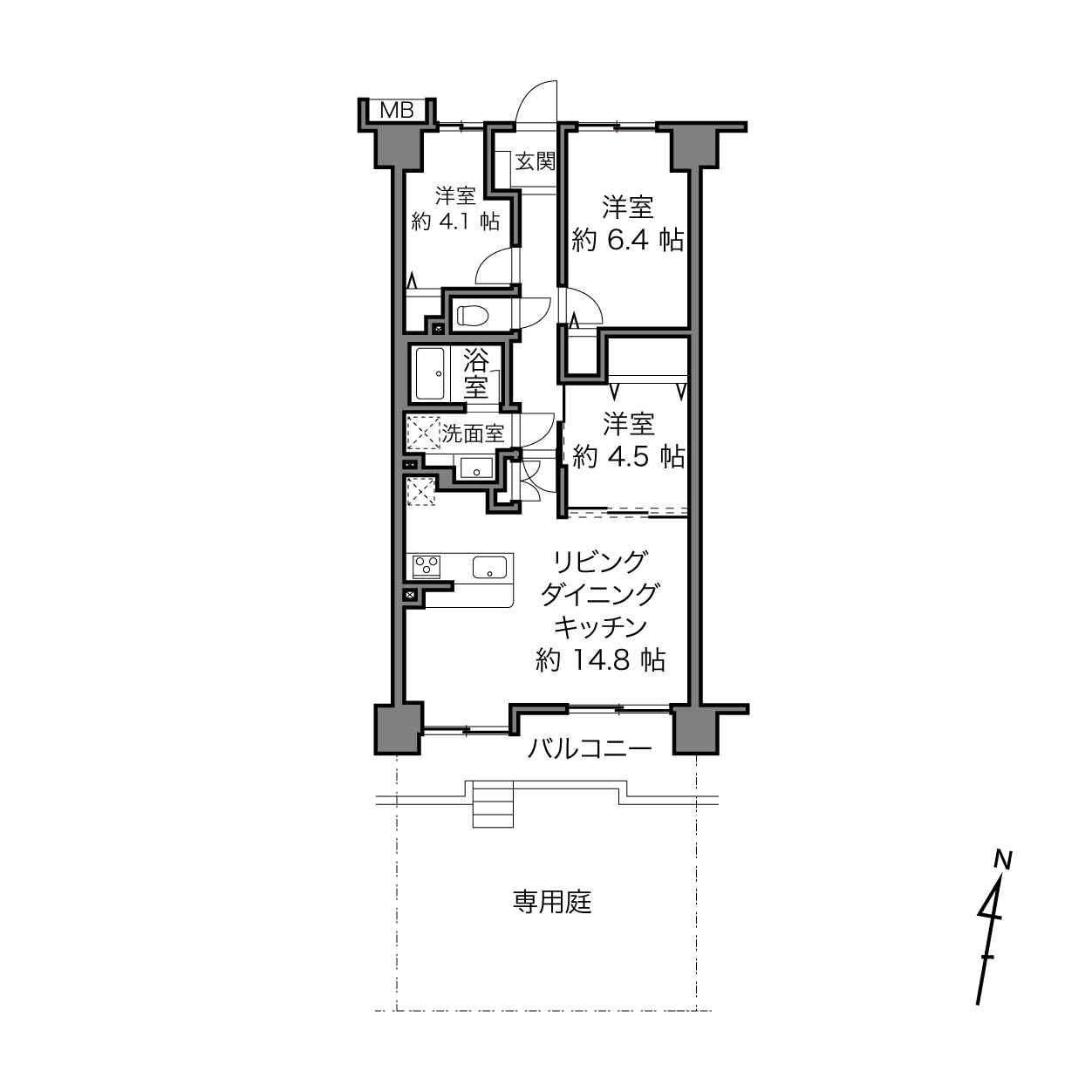 北赤羽駅 / 3LDK / 65.54㎡