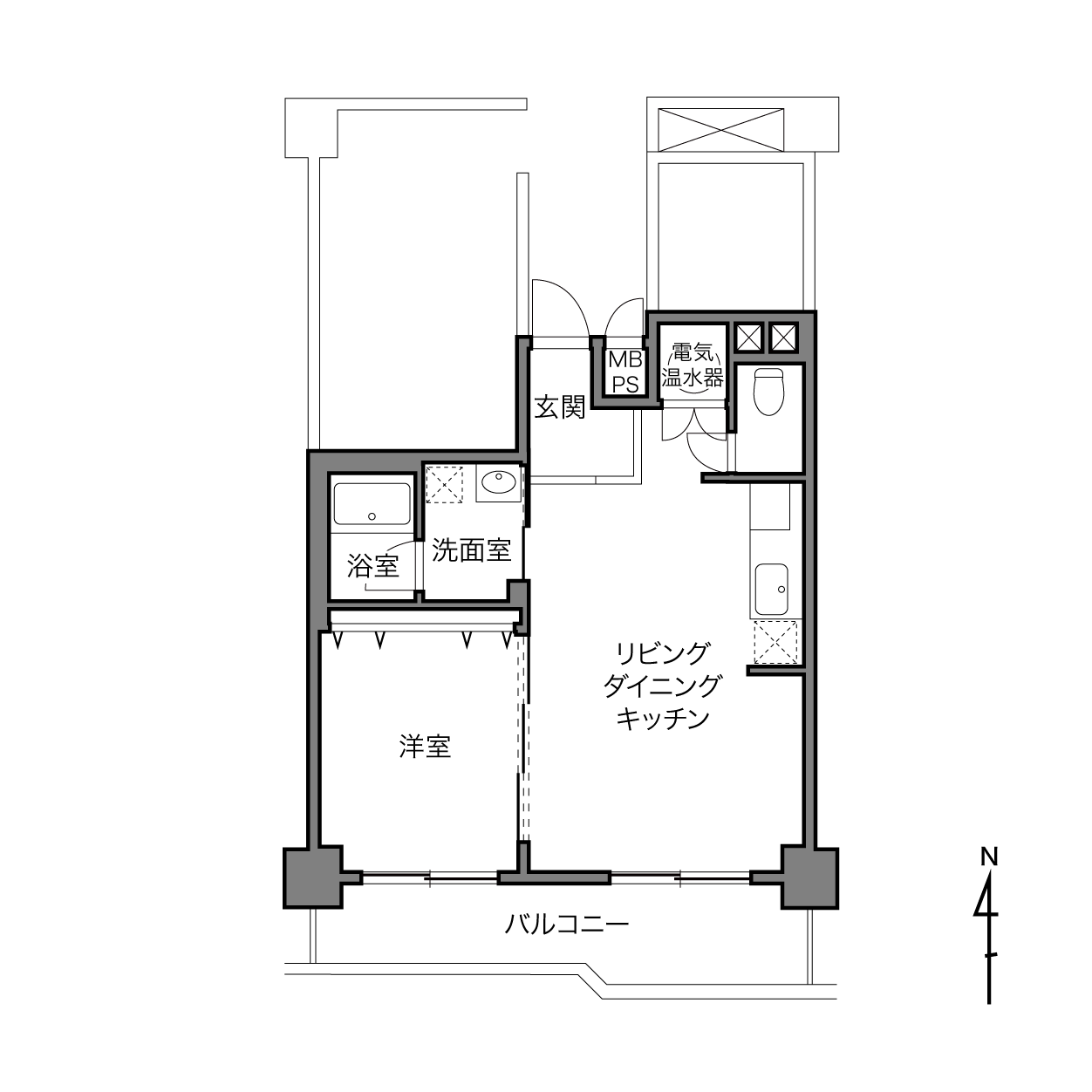 本蓮沼駅 / 1LDK / 43.17㎡