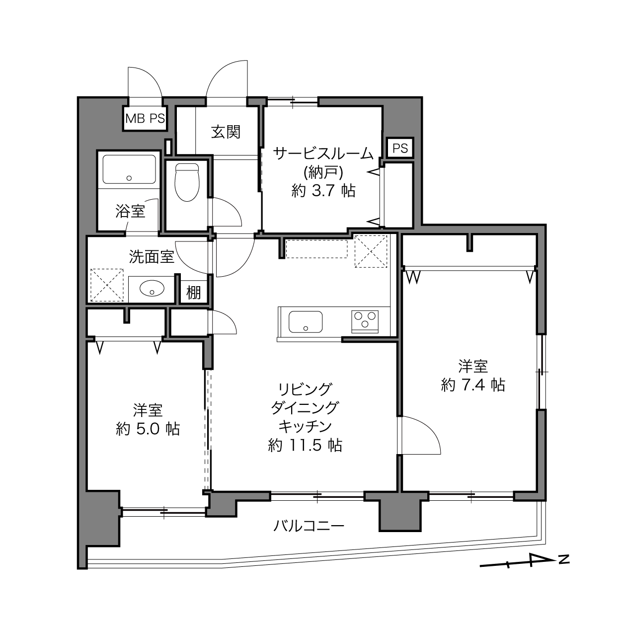 セザール板橋の間取り画像