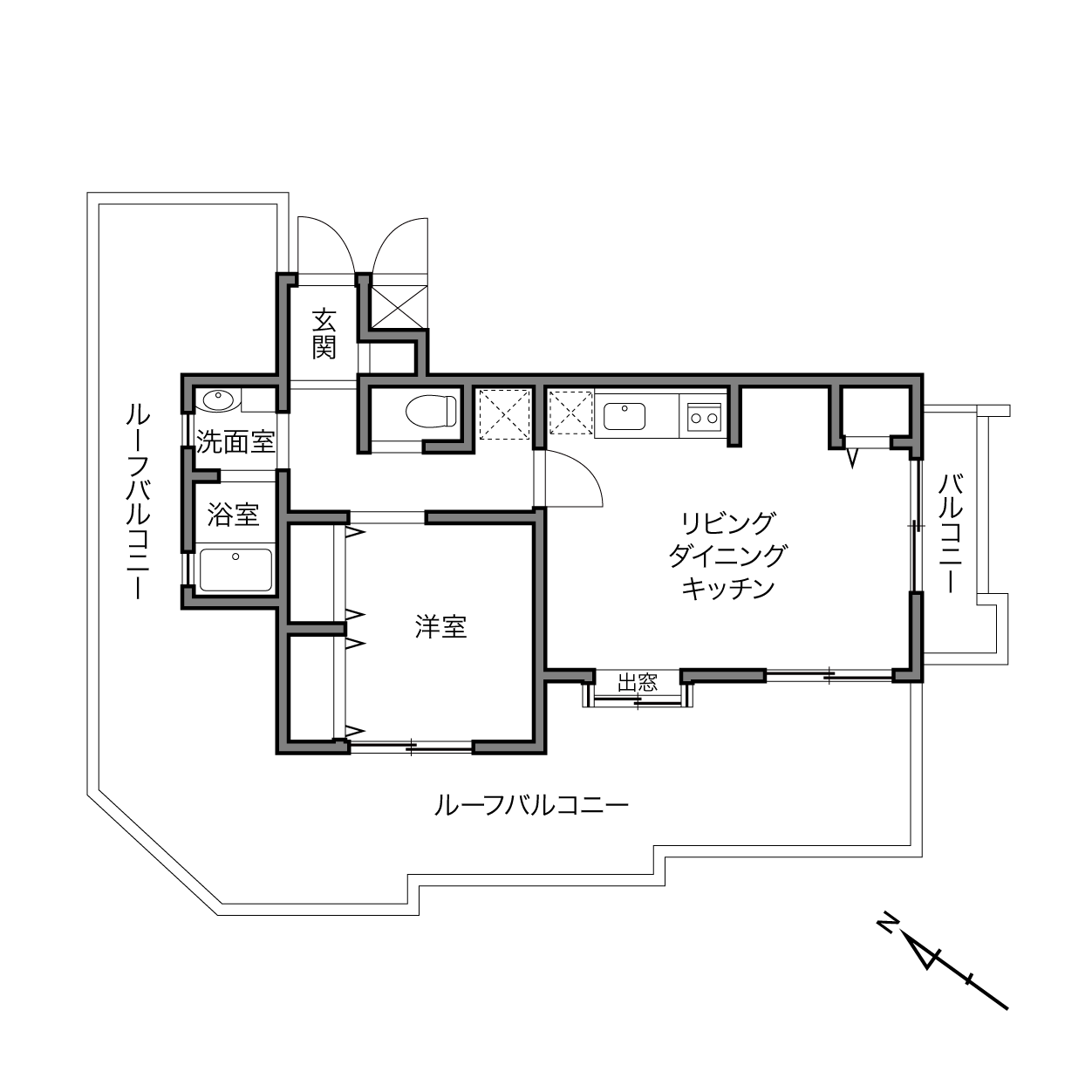 志村坂上駅 / 1LDK / 46.18㎡
