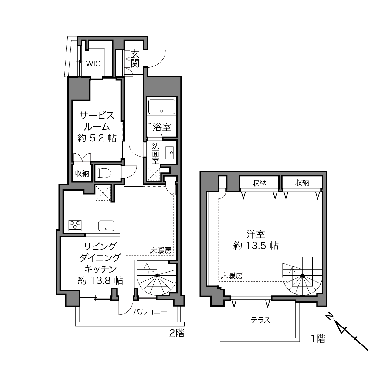 菱和パレス島津山の間取り画像