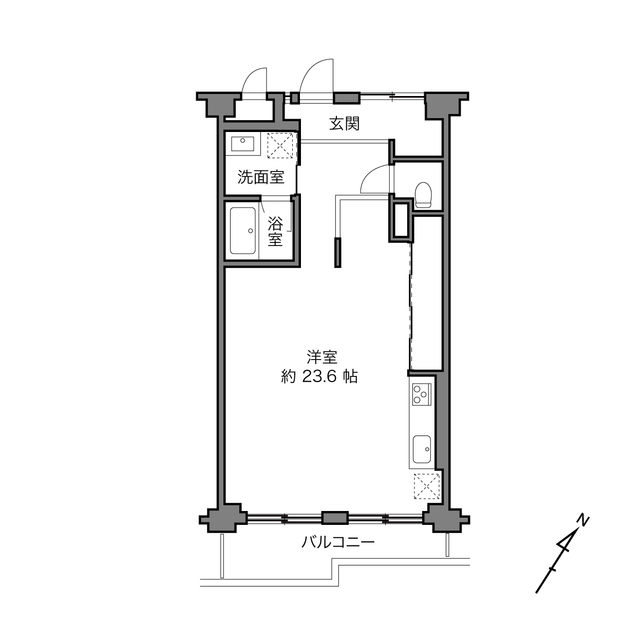 ライオンズマンション調布台の間取り画像