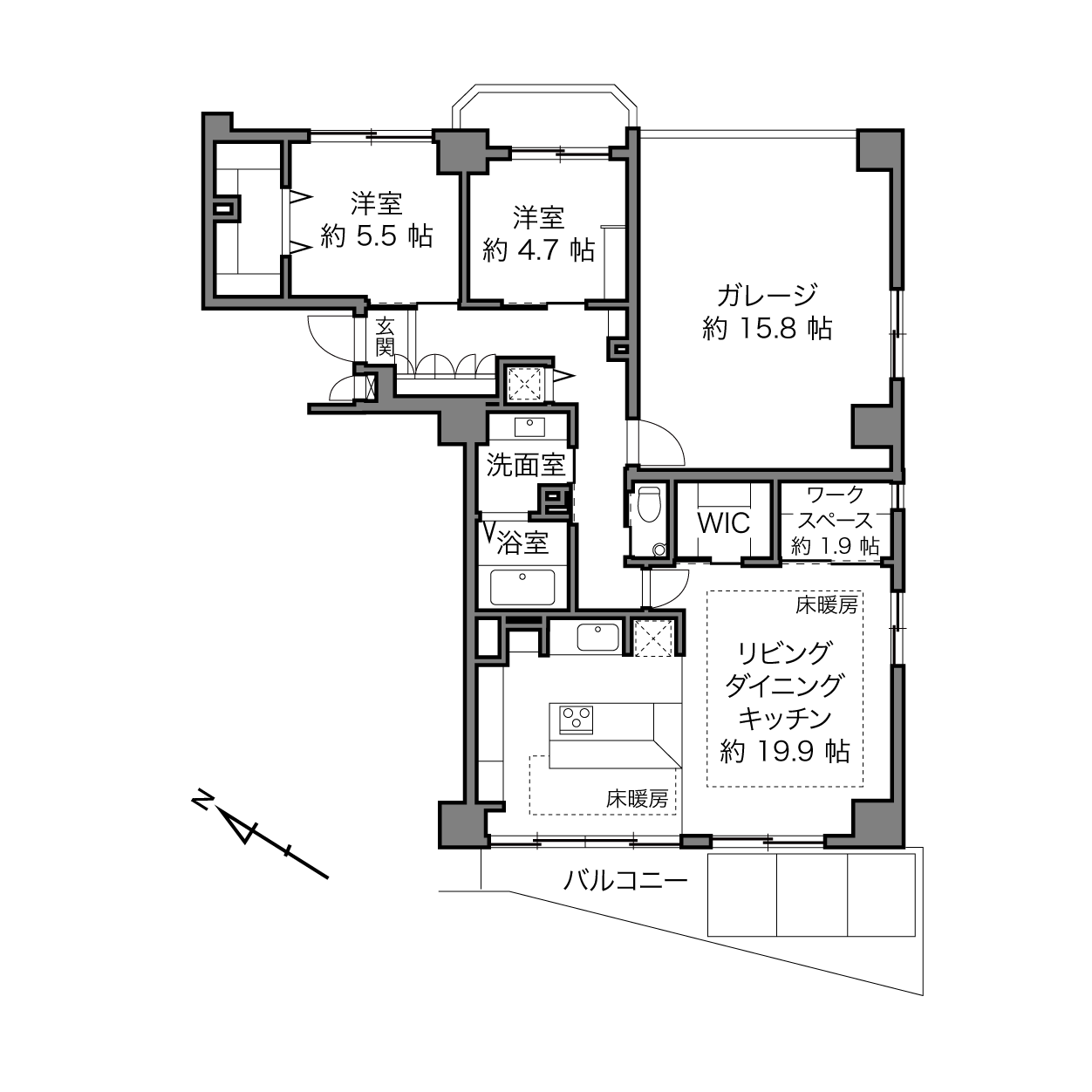 小石川ハイツの間取り画像