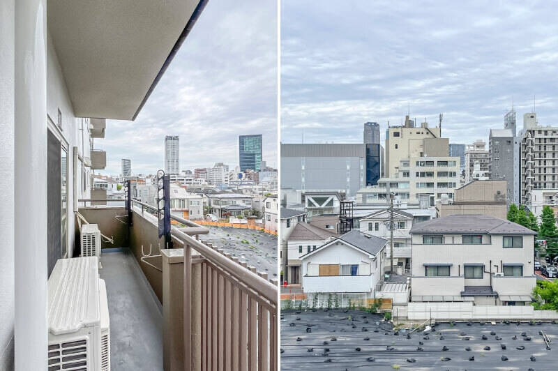 北側にも物干し金具あり。週末まとめて洗濯派でもまるっと干せちゃいそうな安心感です。