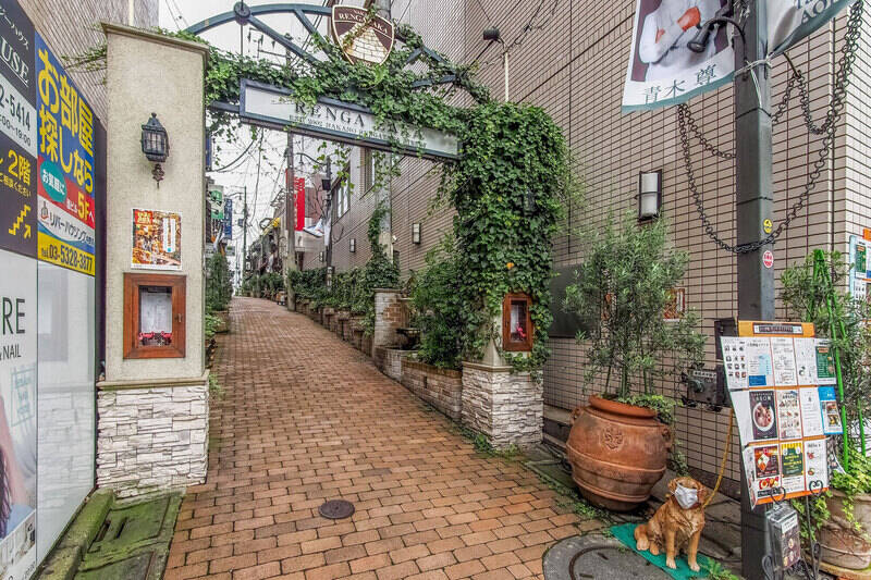 少しだけご近所のスポットをご紹介。こちらは「中野」駅南口改札を出てすぐの「中野レンガ坂」(徒歩3分)。
