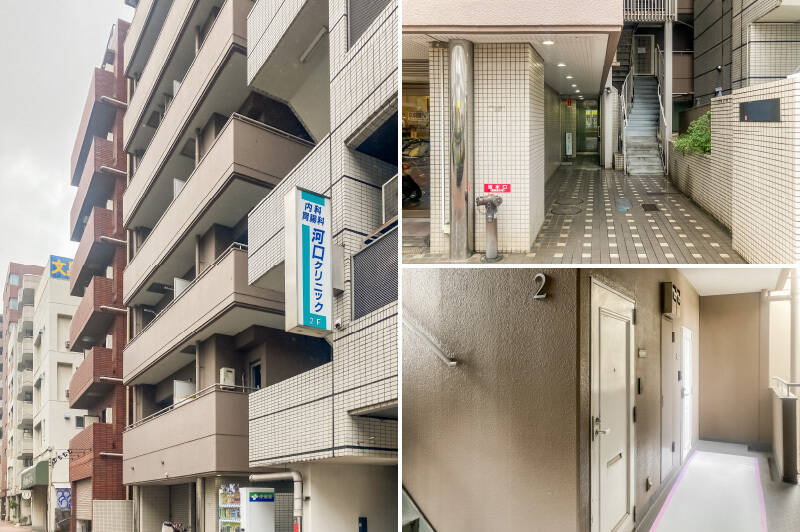 1984年竣工・総戸数44戸の新耐震基準適合マンション。オートロックや防犯カメラも完備されています。
