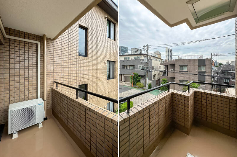 外の空気を吸ってリフレッシュするのにちょうどいいサイズ感。