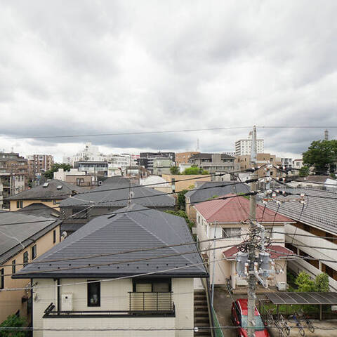 学芸コーポの眺望・バルコニー写真