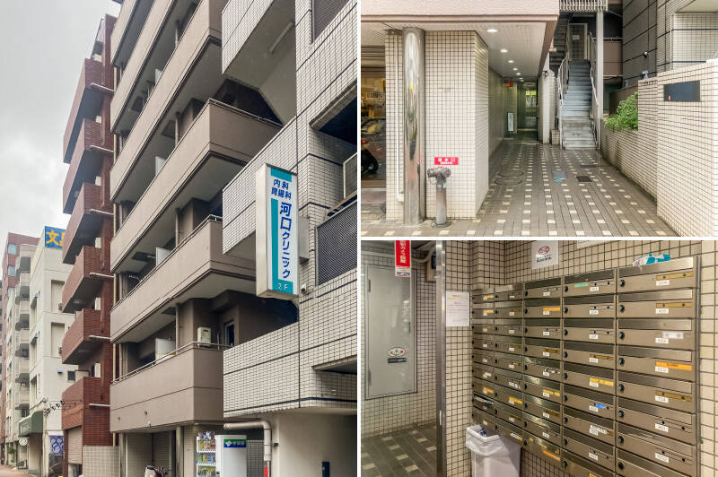 1984年に竣工した、総戸数43戸のマンション。エントランスはオートロック付きで、防犯カメラが設置されています。