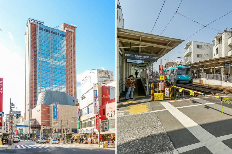 「三軒茶屋」(左)と「松陰神社前」(右)。これらの駅名を聞いただけで目がハートになる方、少なくないですよね? 今回はそんな街を愛する方の期待を裏切らない、とっても素敵な物件をご紹介しますよ!