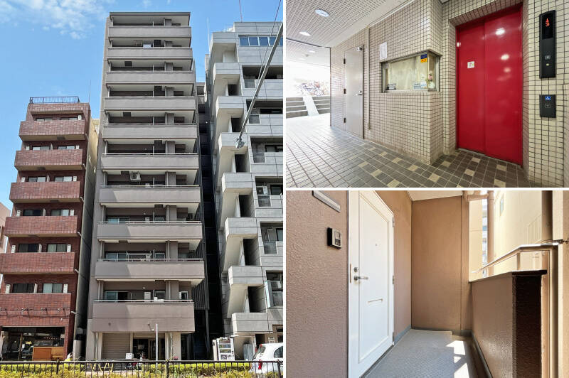 1984年竣工・総戸数44戸の新耐震基準適合マンション。オートロックや防犯カメラも完備されています。