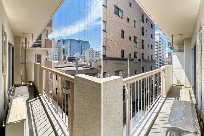 南東向きで日当たり良好。洗濯物がよく乾きそうです。