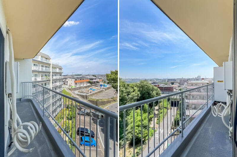 LDと同じ幅が取られたバルコニー。東向きなのでお洗濯物は午前中から干すのがオススメです。