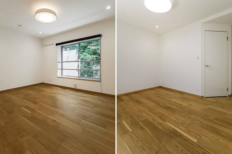 こちらのお部屋にもWICがあります。グリーンビューが目に優しい。