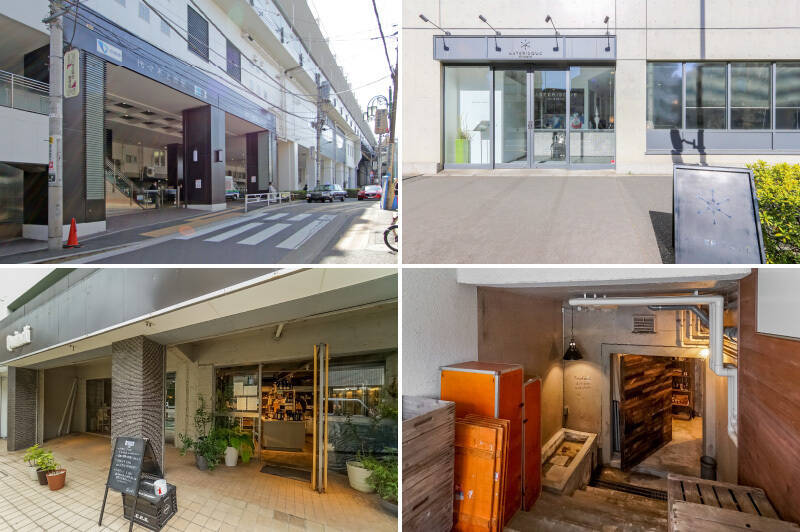 <b><b>左上・</b></b>最寄りは小田急線・東京メトロ千代田線「<b>代々木上原</b>」。新宿までの乗車時間は約7分、表参道までは約6分と、交通利便性のいい立地です。(徒歩7分)/<b><b>右上・</b></b>駅前には感度の高いお店が多数。和泉光一氏によるパティスリー「<b>ASTERISQUE(アステリスク)</b>」には、可愛らしいケーキが並びます。(徒歩7分)/<b><b>左下・</b></b>「<b>Quindi(クインディ)</b>」は、こだわりのメニューを提供するイタリアンレストラン。お料理に使用されている食材やワインなどを購入することもできます。(徒歩9分)/<b><b>右下・</b></b>新生活のアイテムを探すなら、店主のセンスが光るセレクトショップ「<b>Roundabout(ラウンダバウト)</b>」がおすすめ。(徒歩4分)