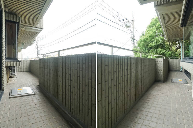 バルコニーはLDと同じだけのワイドスパン。