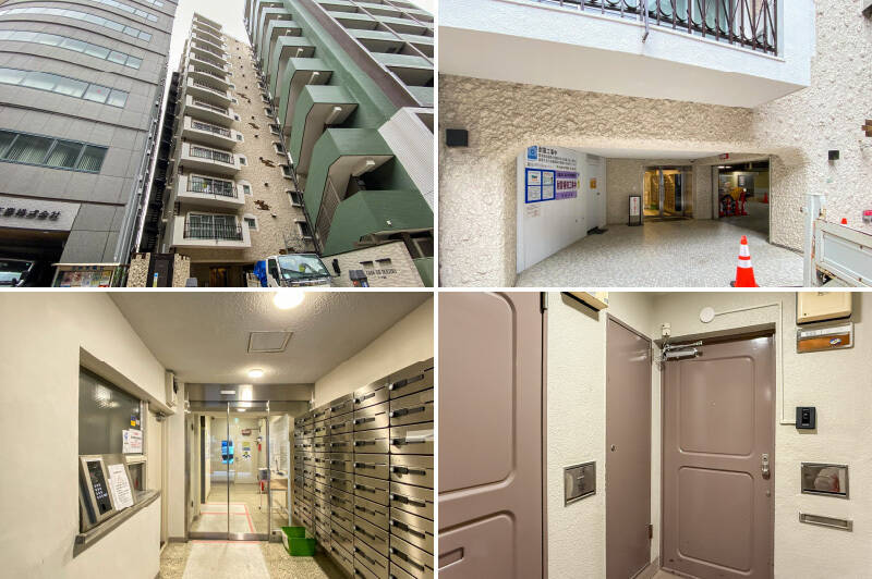 1969年に竣工した、オートロック付きのマンション。ご紹介した住戸は5階に所在する角部屋です。