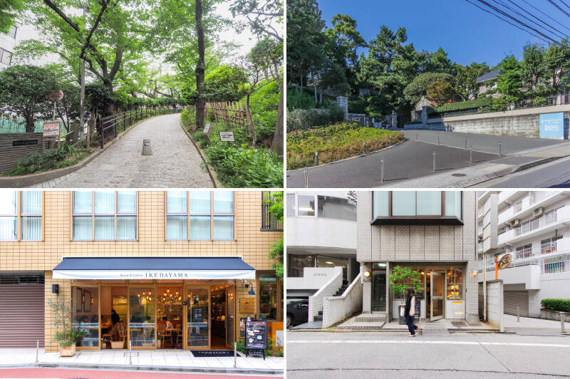 <p>江戸時代に大名屋敷が置かれていたことが由来で、現在も高級邸宅街として知られる “<b>島津山エリア</b>” 。「<b>五反田公園</b>」(徒歩7分)や、「<b>清泉女子大学</b>」のキャンパス(徒歩9分)が代表的なスポットで、都心でありながら緑豊かなエリアです。「<b>Bread&Coffee Ikedayama(ブレッドアンドコーヒー イケダヤマ)</b>」(左下・徒歩5分)や「<b>BAKERY SUGI-NO-KI(ベーカリースギノキ)</b>」(右下・徒歩8分)など、おいしいベーカリーも多いですよ。</p>
