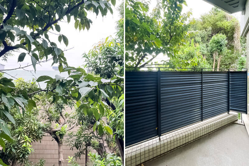 洋室B、Cにはそれぞれ三角形のバルコニーが付いています。