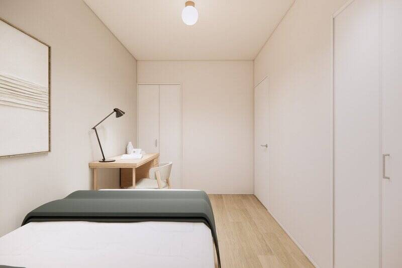 クローゼットがふたつ備わっており、用途別の収納が叶います。