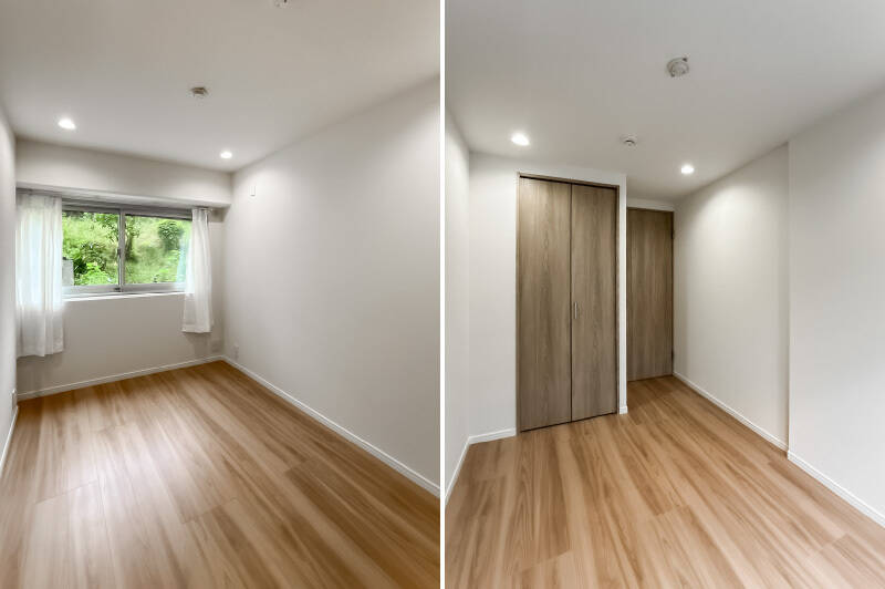 洋室B、Cともに北西向き。“に、西日が……!” 状態にならないのがGOOD。