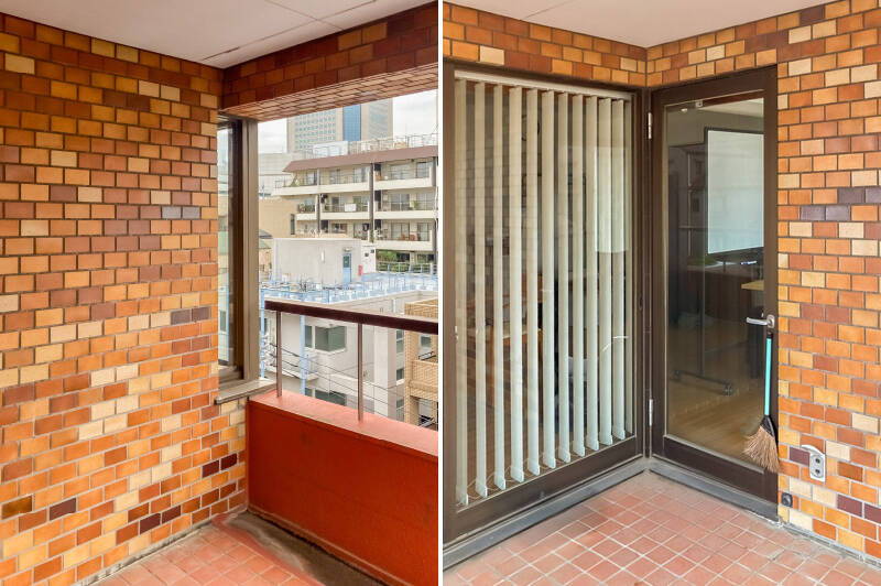 バルコニーはプライベート感のある造り。椅子などを置いて、リラックススペースとしての使い方がおすすめ。