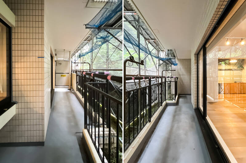 バルコニーは、LD分の幅が取られたワイドスパンです。