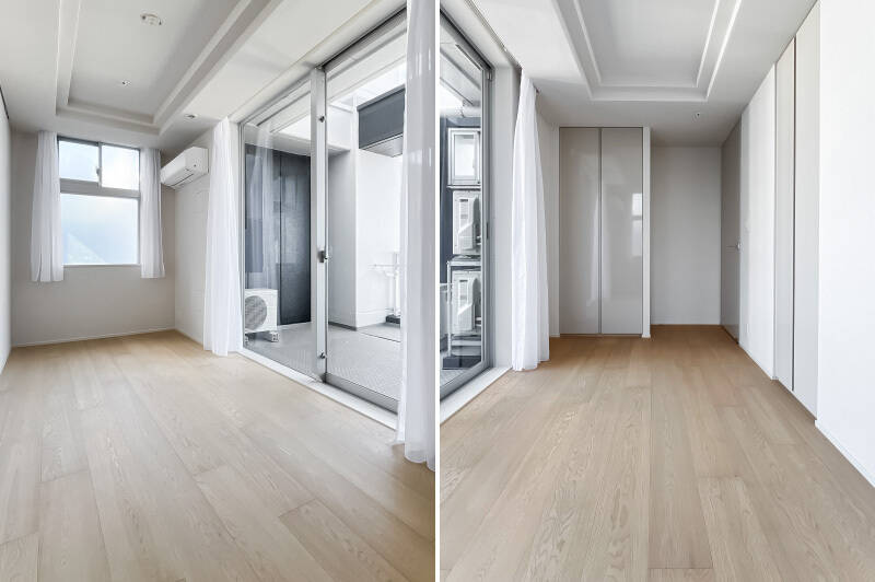 北と西側に窓があります。収納が2箇所備わっていますよ。