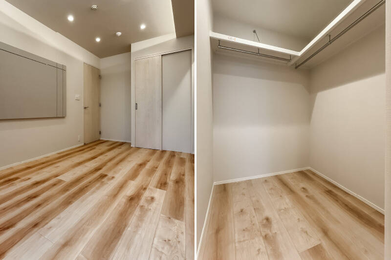 洋室Bにはウォークインクローゼット（WIC）を完備。