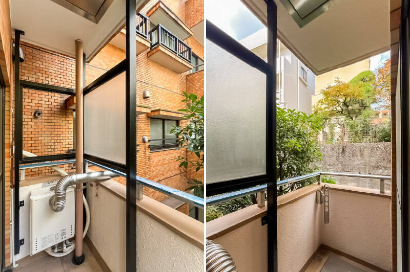 バルコニーには物干し受けが備わっています。