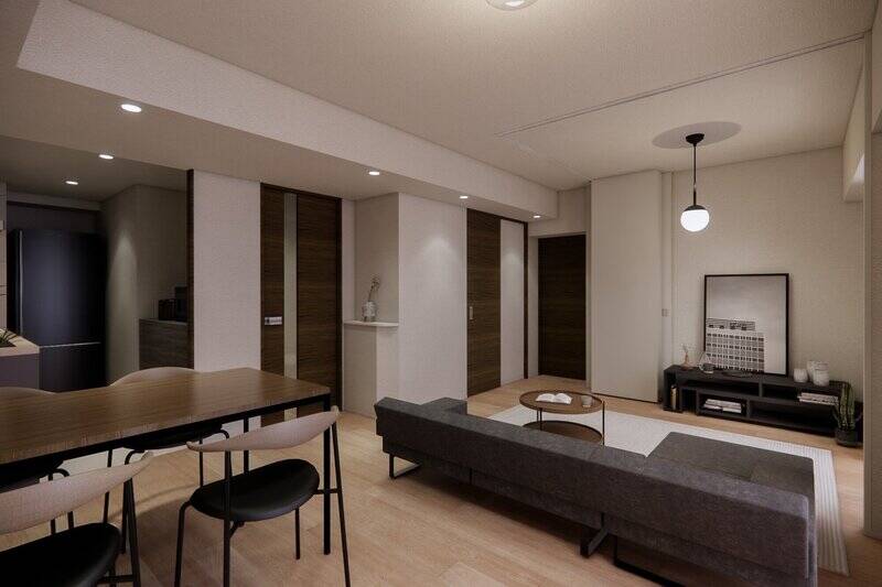 <b>ただいまリノベーション中のため、完成イメージをCGでご紹介！</b> LDKのこだわりを中心にご覧ください。