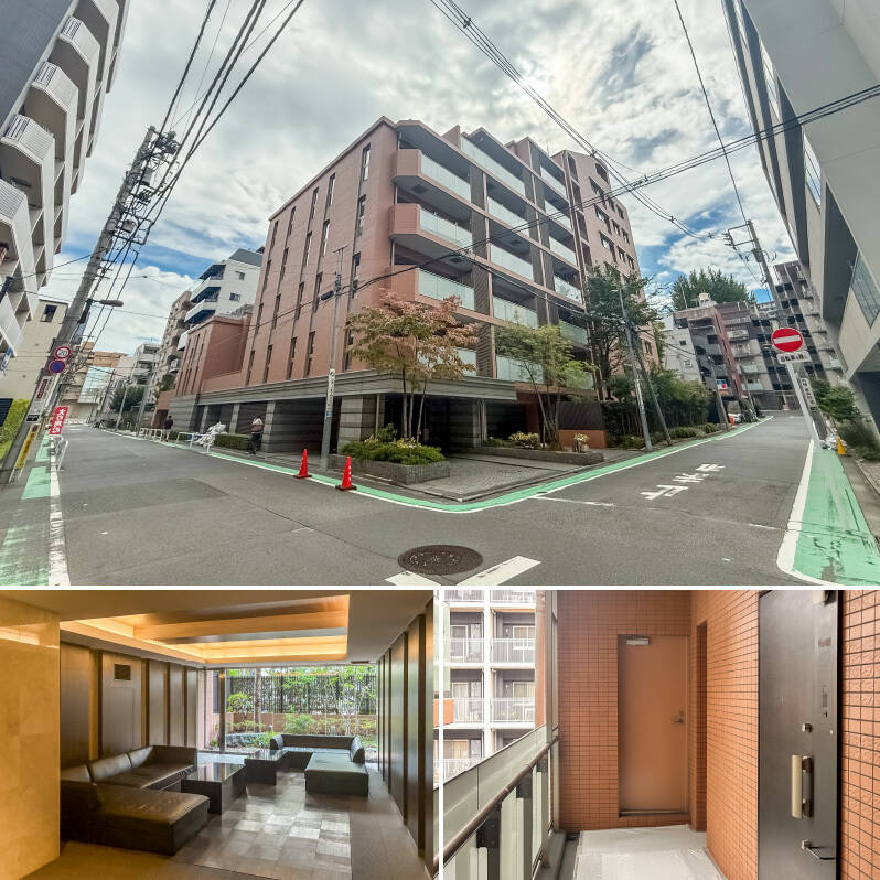 2012年竣工、総戸数71戸、地上9階建てのマンション。共用部には待合スペースが用意されています。2025年7月には、大規模修繕工事を終えたばかりです。