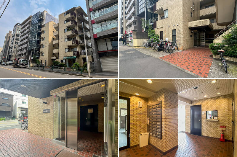 1982年に竣工した、総戸数29戸のマンション。1階のテナント区画にはジュエリーショップが入っています。