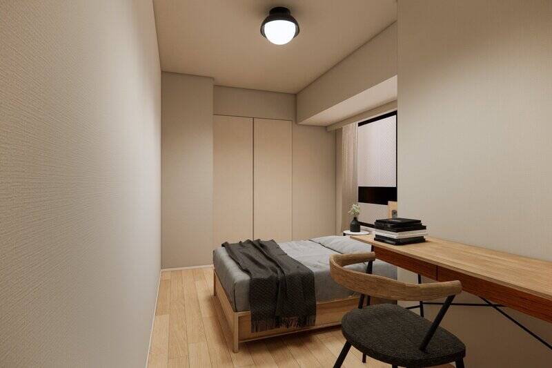 洋室Ｂは北向きで、コンパクトなクローゼットを完備。