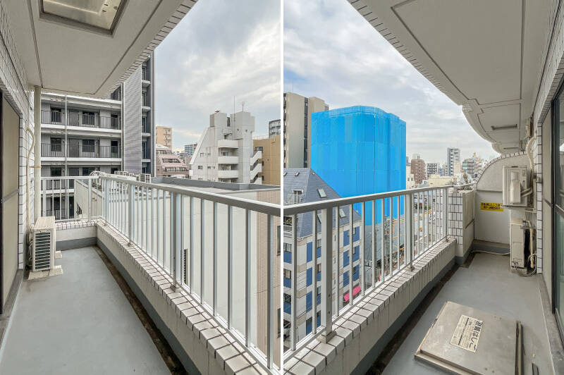 LDと同じだけの幅があり、隣戸との間には小さな花台が設けられています。