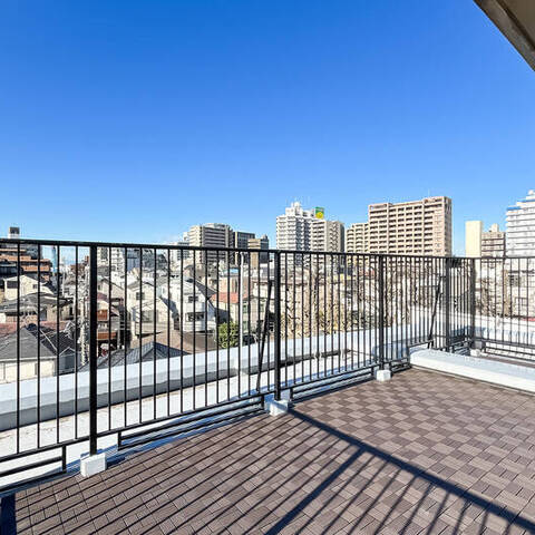 松原フラットの眺望・バルコニー写真