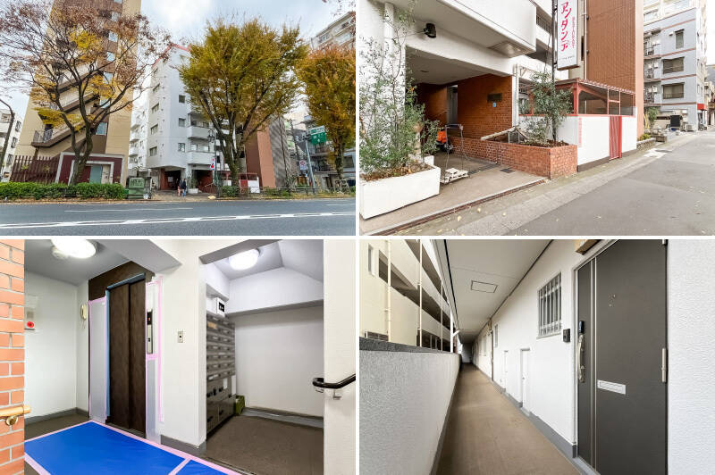 1978年に竣工した、宅配ボックス付きのマンション。1階にはテナントとして、イタリアンレストラン「アンダンテ」が入っています。