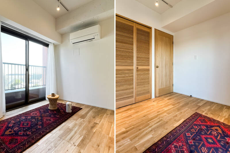 窓の大きさこそ異なりますが、洋室Bとほぼ線対象で双子のような居室です。