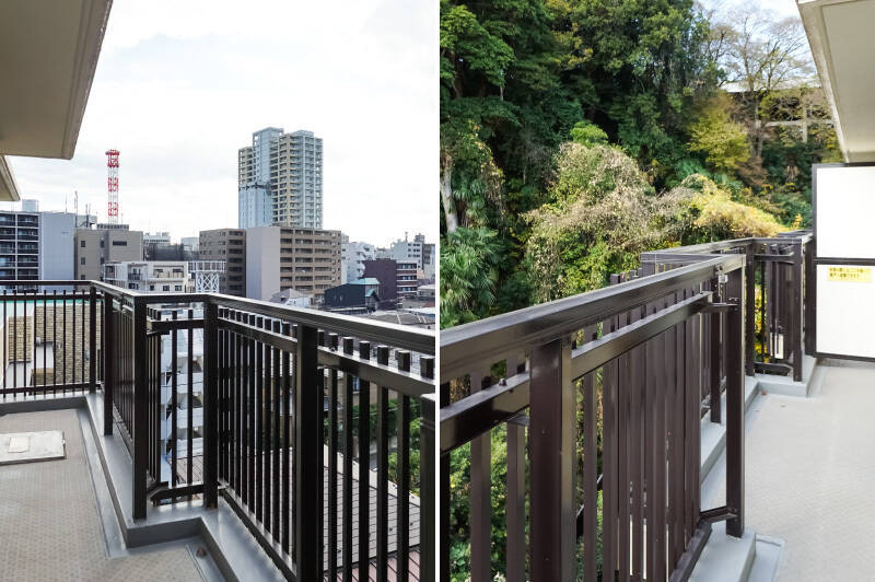 バルコニーは南西向き。洗濯物が気持ちよく乾きそうですね。